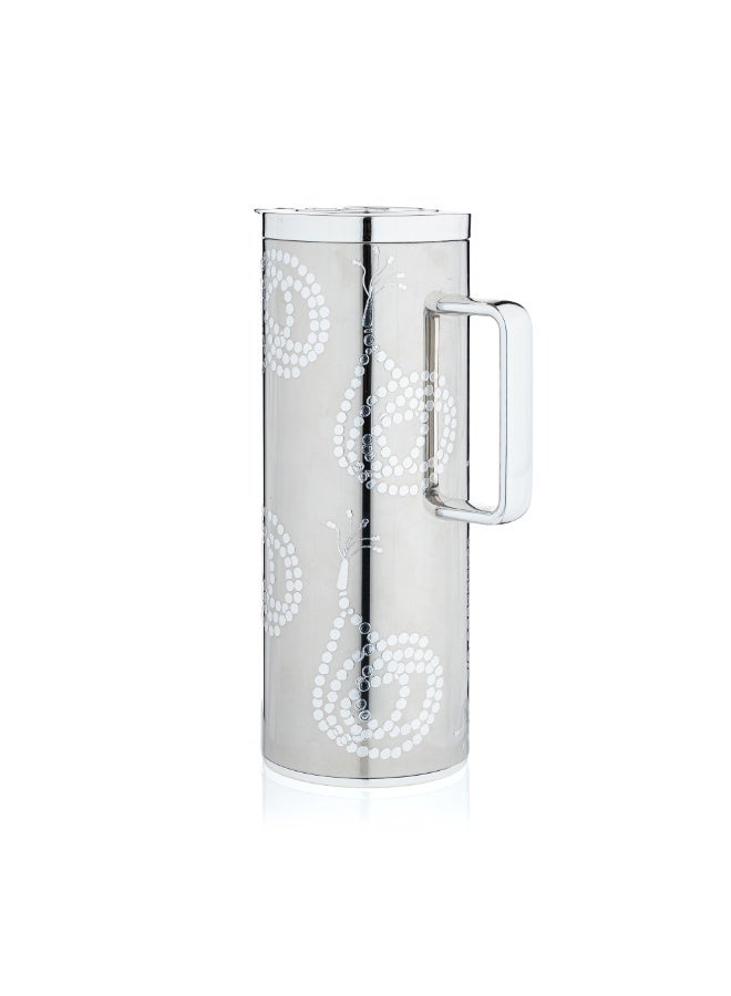 بلندز ترمس شاي و قهوة فضي بنقش السبحة - Image 5